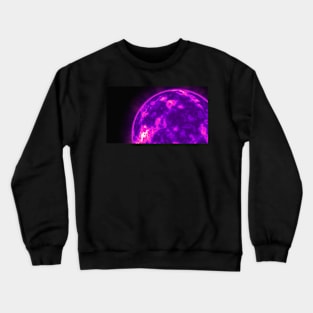 The Sun's Surface Close-Up - Purple Crewneck Sweatshirt